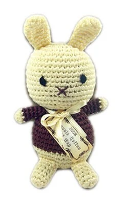 Knit Knacks Organic Cotton Pet & Dog Toys, "Easter Group" (Choose from: Choco Bunny, Foo Foo Bunny, Baby Duck, 2 Different Lambs, or Goat) - Image 5