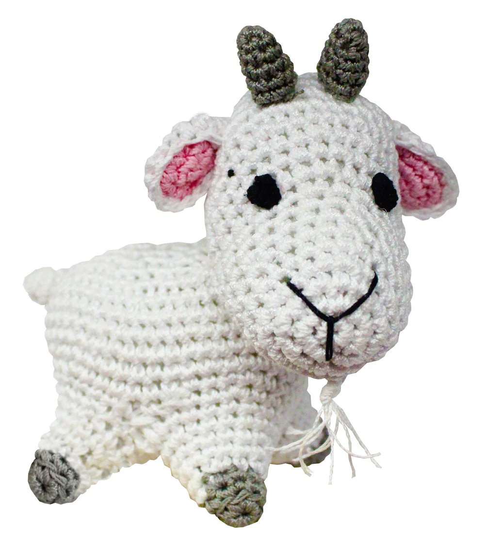 Knit Knacks Organic Cotton Pet & Dog Toys, "Easter Group" (Choose from: Choco Bunny, Foo Foo Bunny, Baby Duck, 2 Different Lambs, or Goat) - Image 8