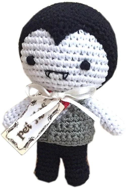 Knit Knacks Organic Cotton Pet& Dog Toys, "Fall Group" (Options: Football, Dracula, Bat Damon, Skully, Franky Monster, Pumpkin, Pumpkin Pie) - Image 6