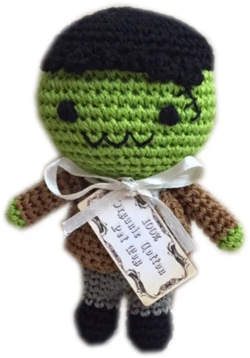 Knit Knacks Organic Cotton Pet& Dog Toys, "Fall Group" (Options: Football, Dracula, Bat Damon, Skully, Franky Monster, Pumpkin, Pumpkin Pie) - Image 7