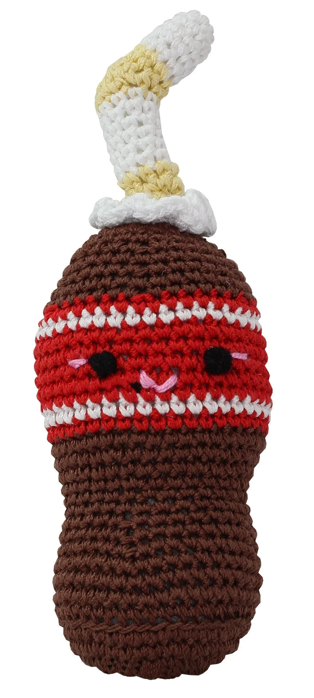 Knit Knacks Organic Cotton Pet & Dog Toys, "Food Collection" (Choose from: Hamburger, Hot Dog, Drumstick, Pizza, Soda, or Ice Cream Cone) - Image 3