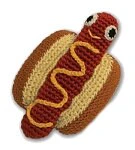 Knit Knacks Organic Cotton Pet & Dog Toys, "Food Collection" (Choose from: Hamburger, Hot Dog, Drumstick, Pizza, Soda, or Ice Cream Cone) - Image 4