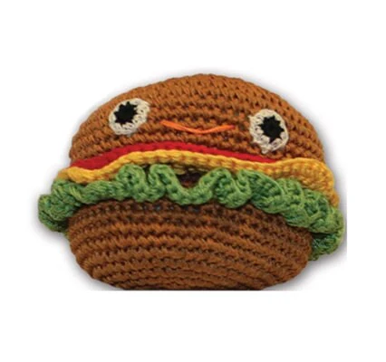 Knit Knacks Organic Cotton Pet & Dog Toys, "Food Collection" (Choose from: Hamburger, Hot Dog, Drumstick, Pizza, Soda, or Ice Cream Cone) - Image 7