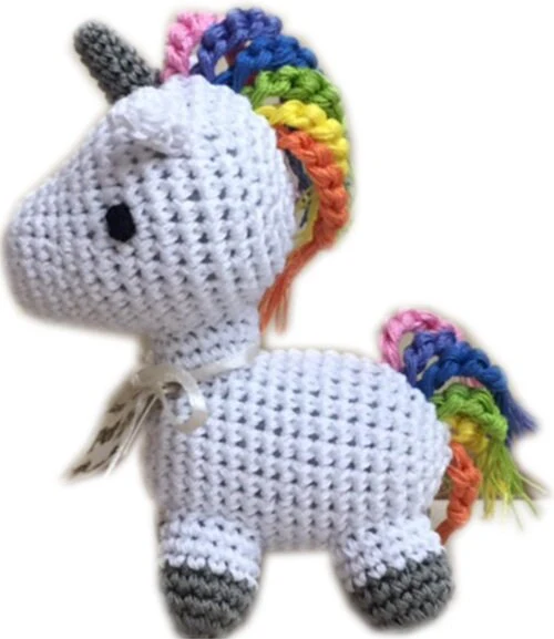 Knit Knacks Organic Cotton Pet & Dog Toys, "Magical Group" (Choose from: Unicorn, Poo, Donut, Rainbow or Dragon!) - Image 7