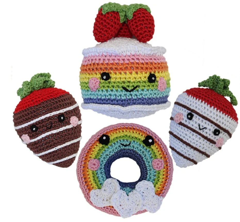 Knit Knacks Organic Cotton Pet & Dog Toys, "Sweet Tooth Group" (Choose from 10 different options!) - Image 4