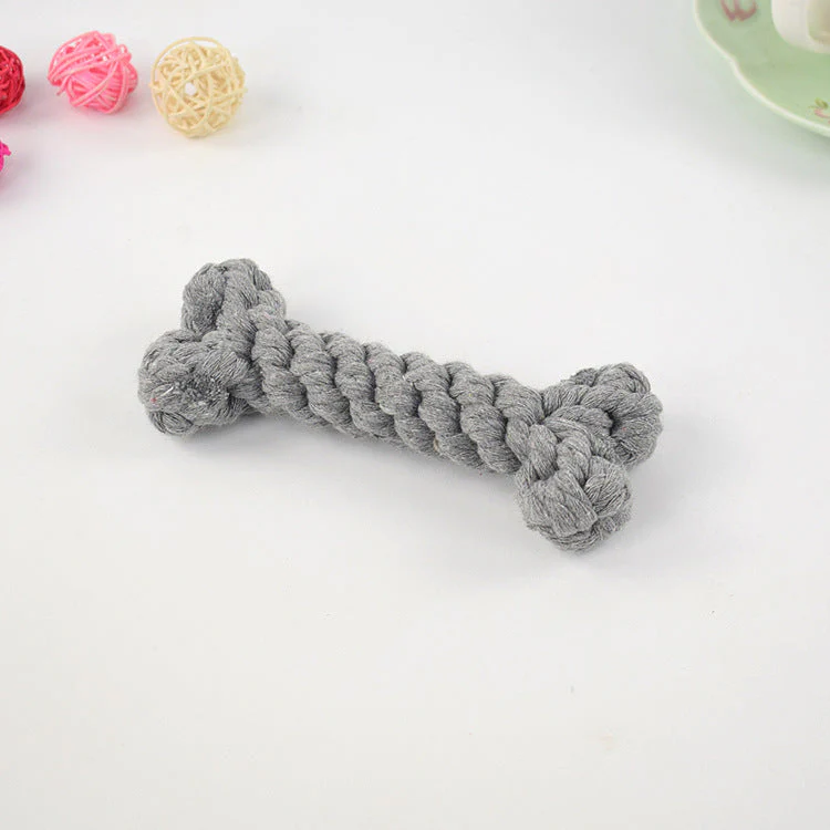 Knitted Knot Cotton Rope Bone Toy - Image 8
