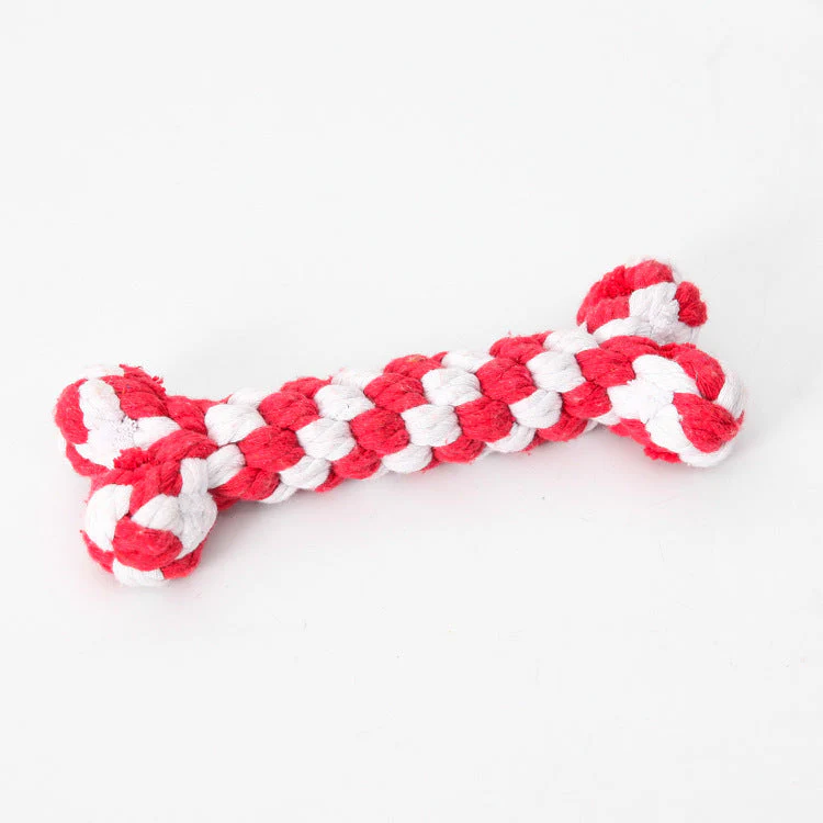 Knitted Knot Cotton Rope Bone Toy - Image 9