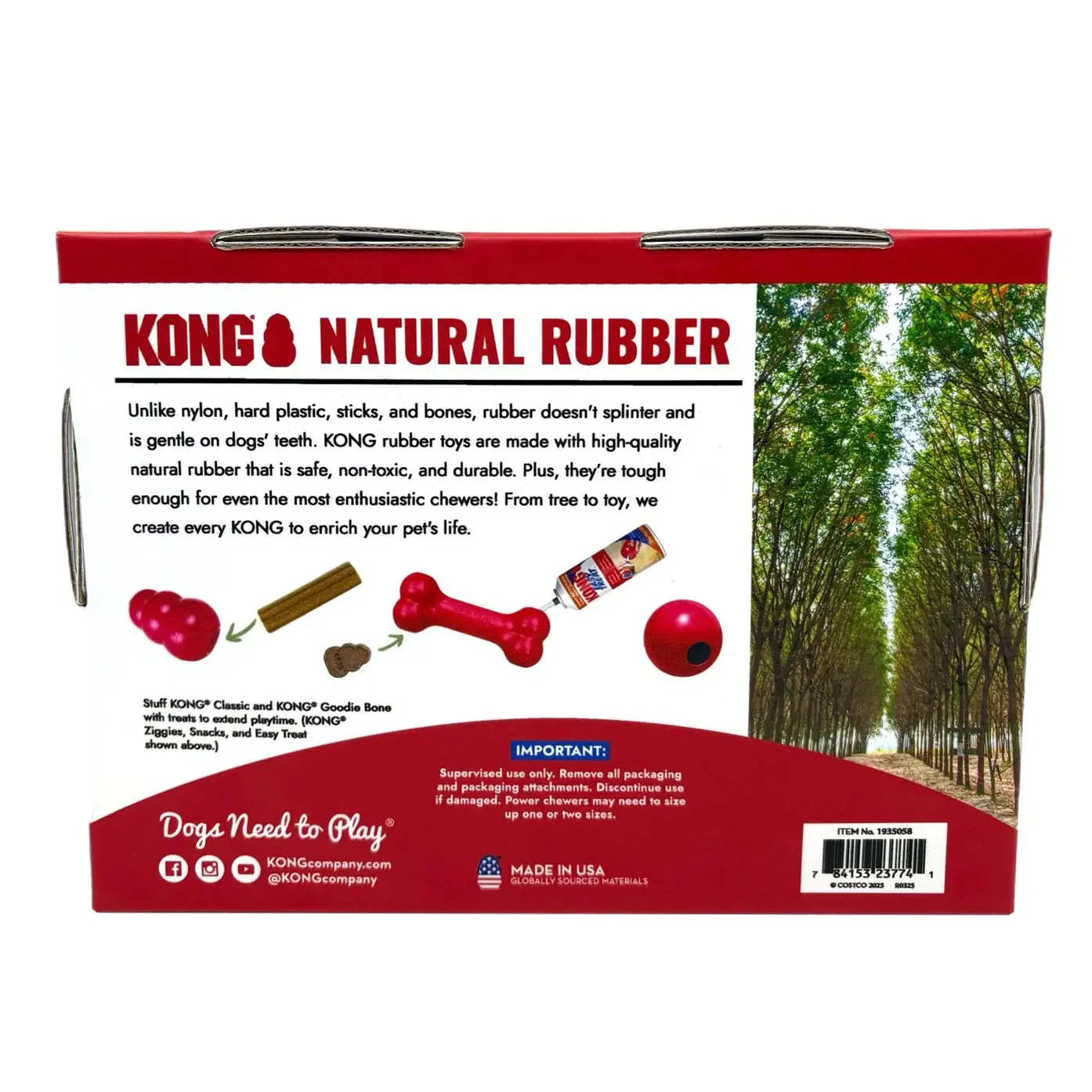 KONG Classic Dog Toys, 3-Count - Image 3