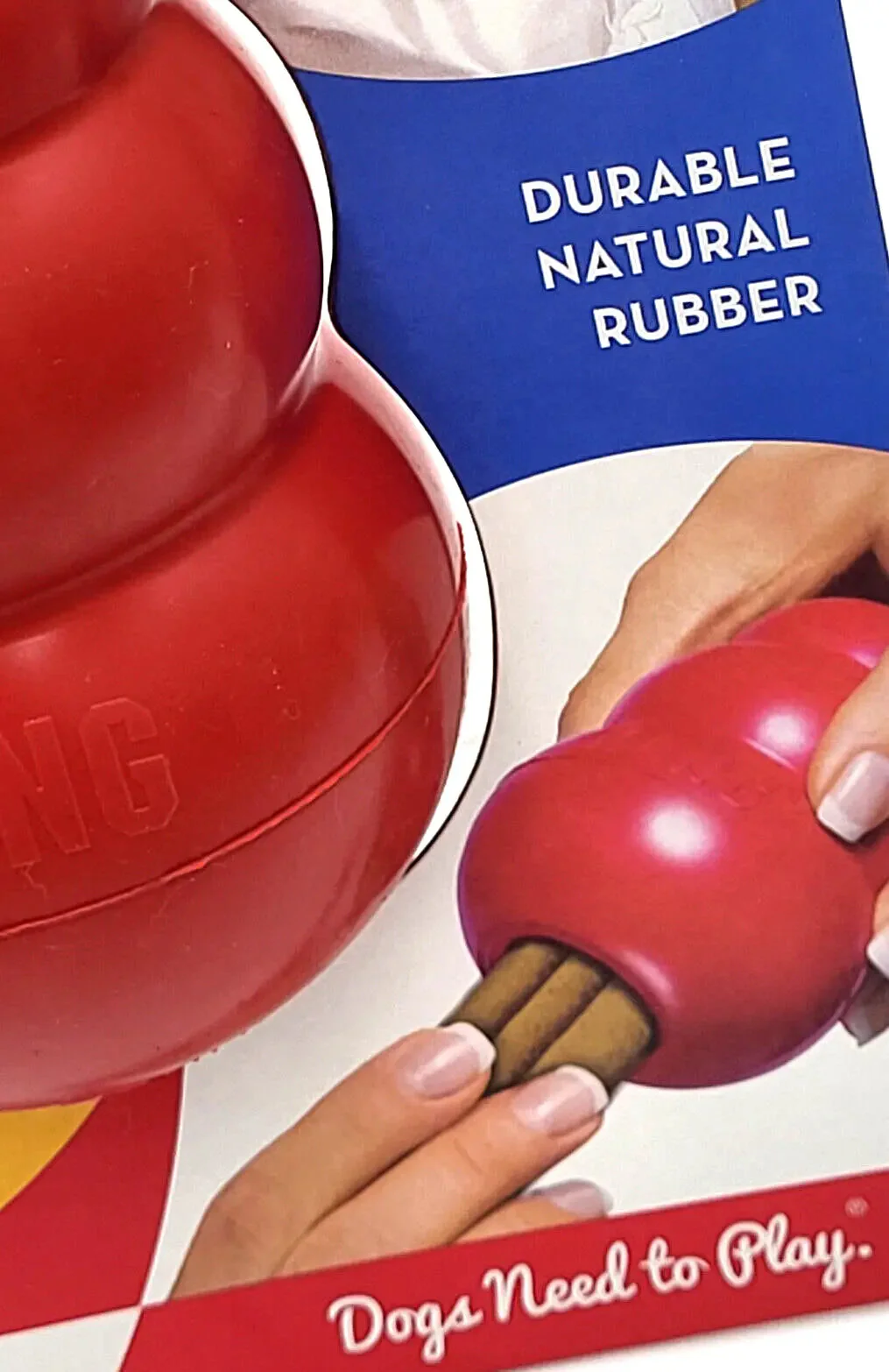 KONG Classic LARGE Durable Fetch & Chew Dog Toy Treat Stuffable 4X2.75" - Image 7