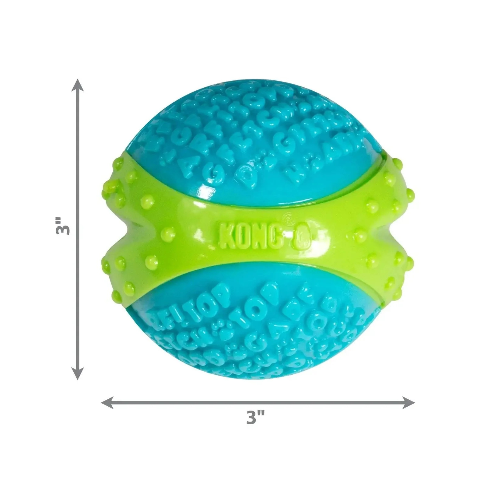 Kong Corestrength Large Green Dog Chew Ball Dental Care Fetch Toy for Dogs - Image 4