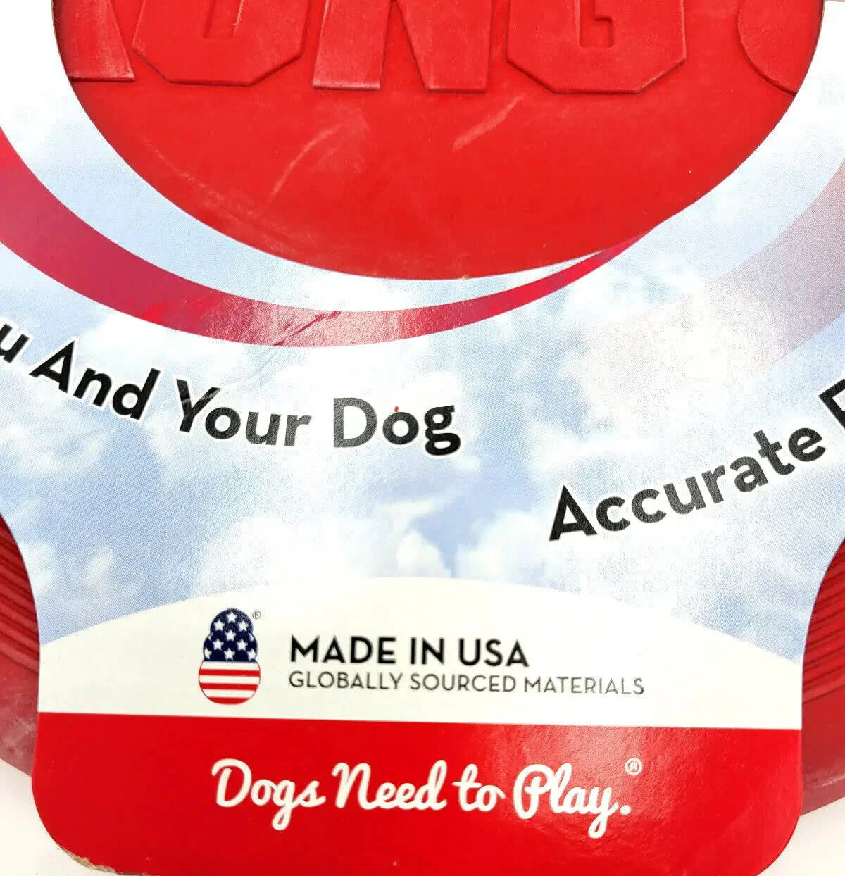 KONG Flexible Flyer Frisbee LARGE 9" Durable Soft Rubber Dog Fetch Toy - Image 5