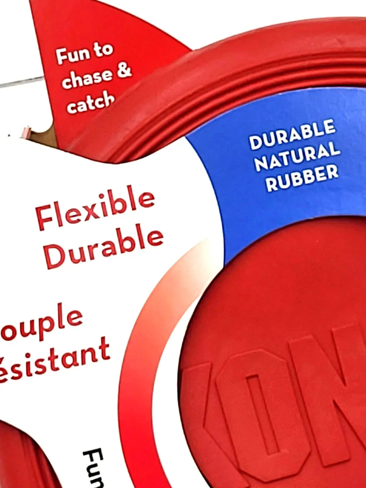 KONG Flexible Flyer SMALL Durable Rubber Frisbee Dog Fetch Toy 7.5" - Image 2
