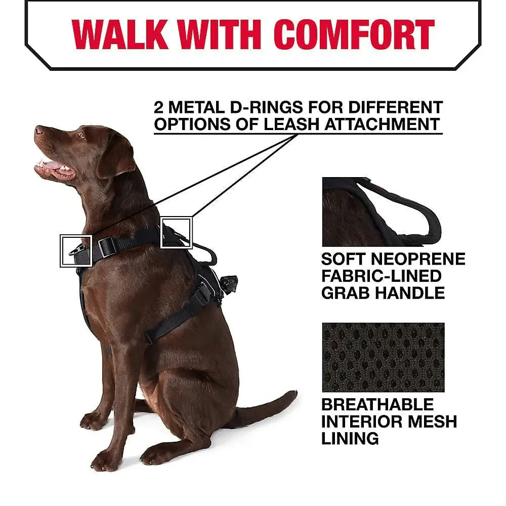 Kong Large Black Dog Harness with Waste Bag Dispenser and Control Handle - Image 4