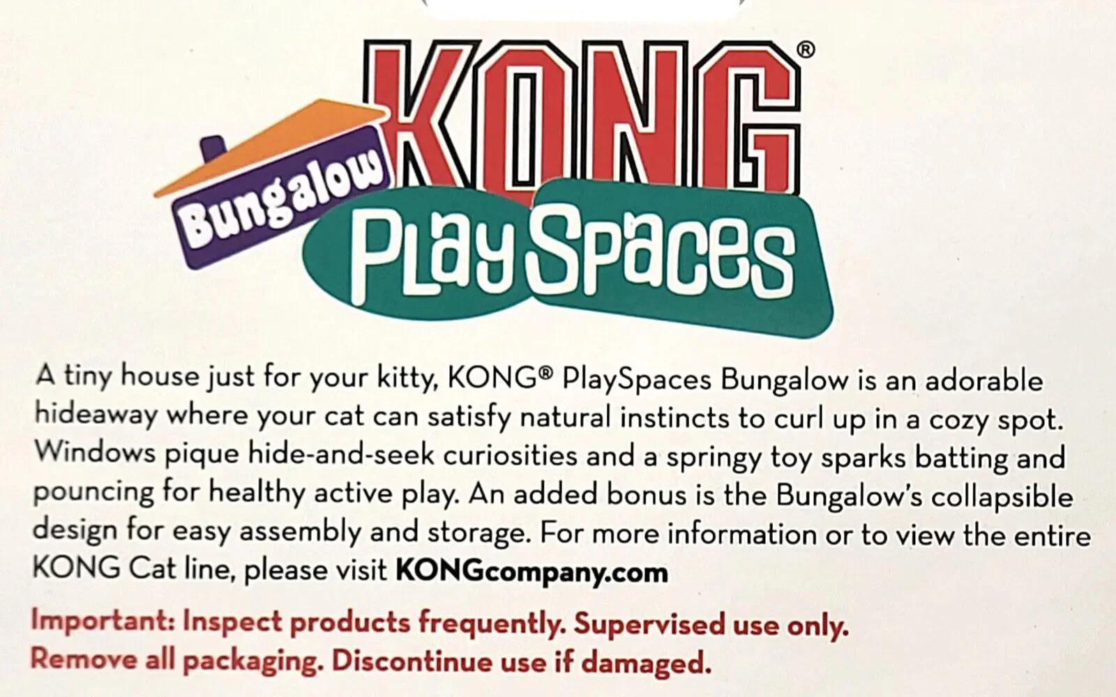 Kong Play Spaces Bungalow with Catnip Cat Kitten Toy - Image 10