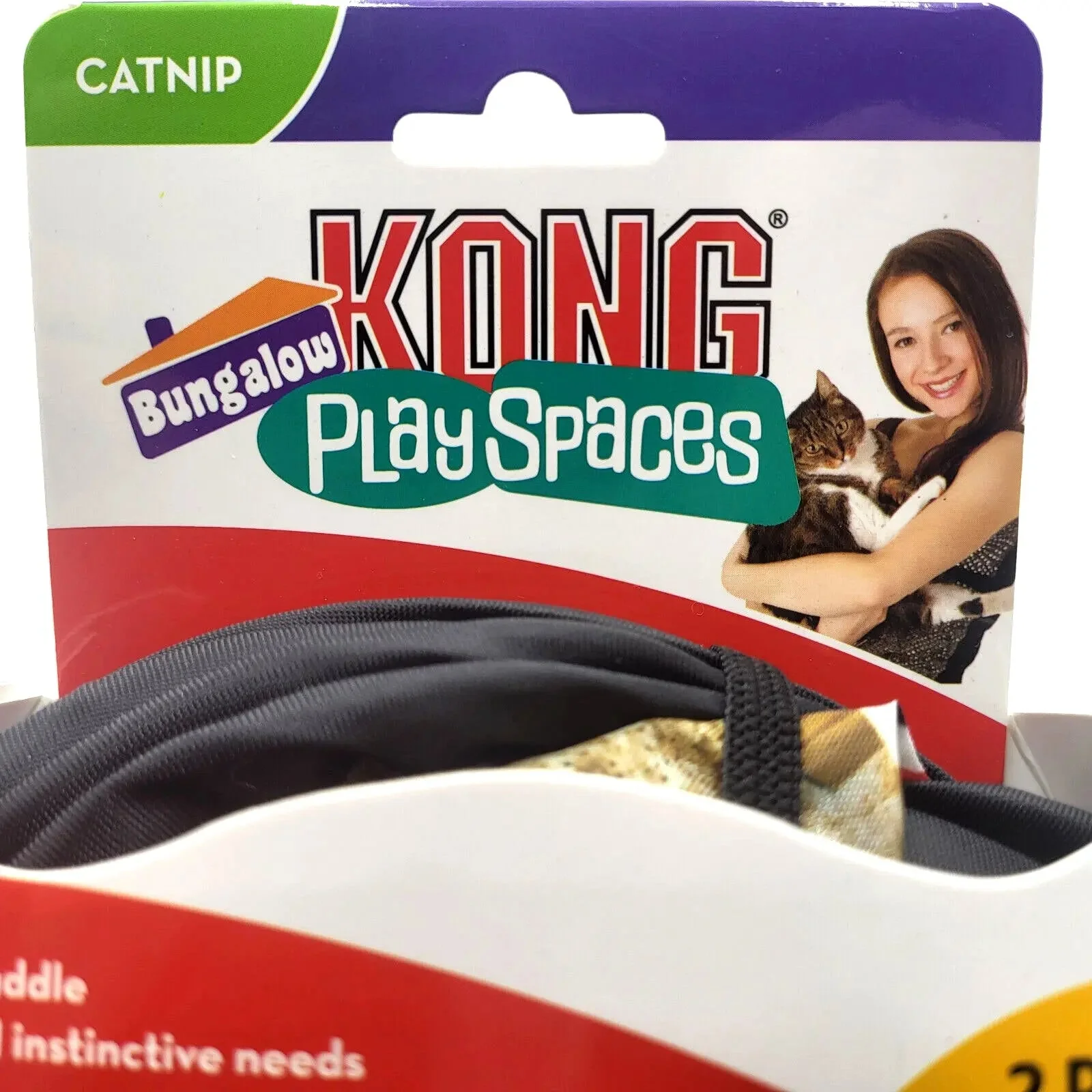 Kong Play Spaces Bungalow with Catnip Cat Kitten Toy - Image 4
