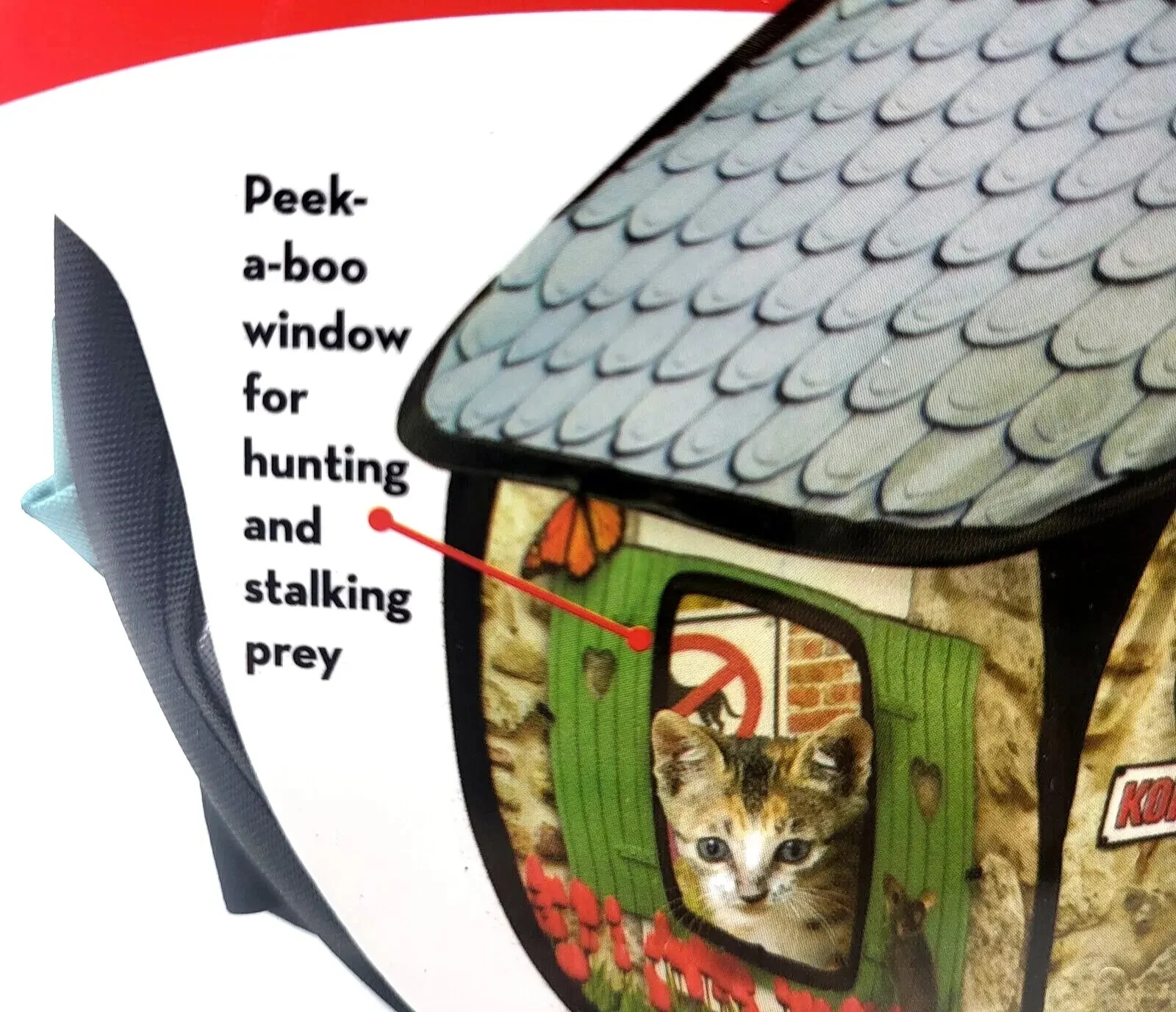 Kong Play Spaces Bungalow with Catnip Cat Kitten Toy - Image 6