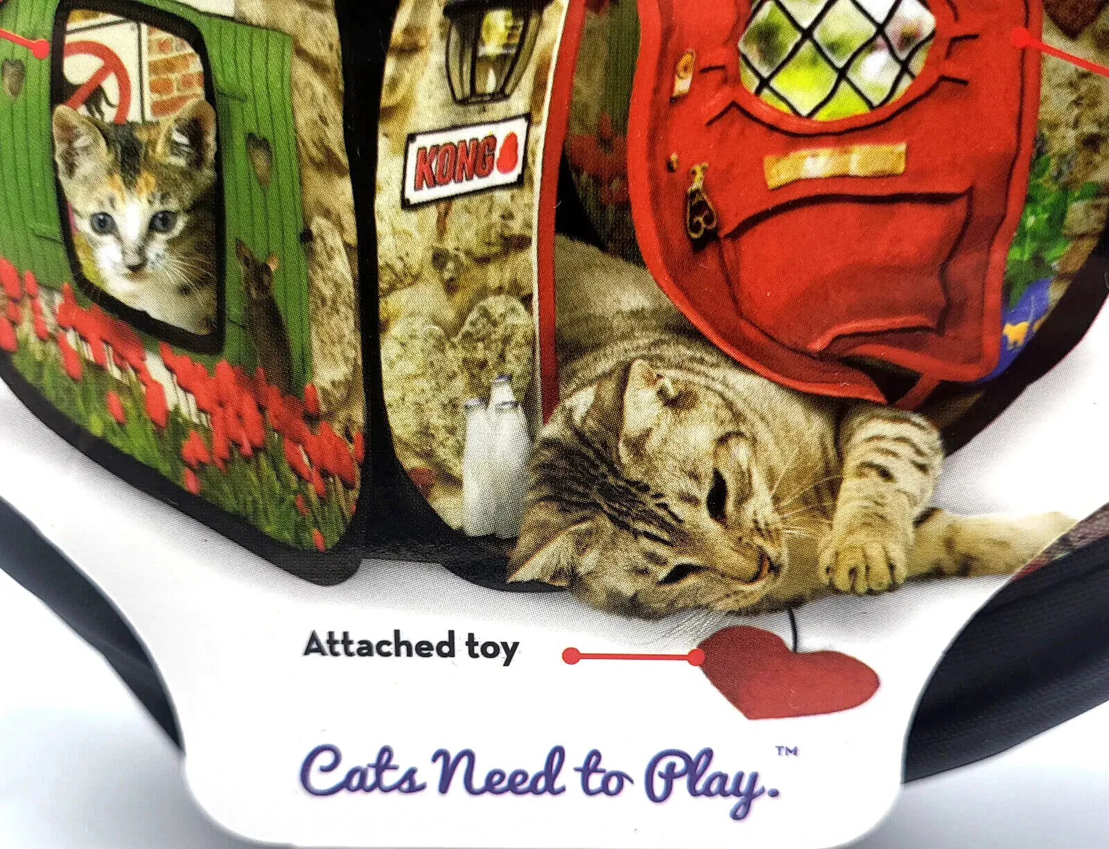 Kong Play Spaces Bungalow with Catnip Cat Kitten Toy - Image 9