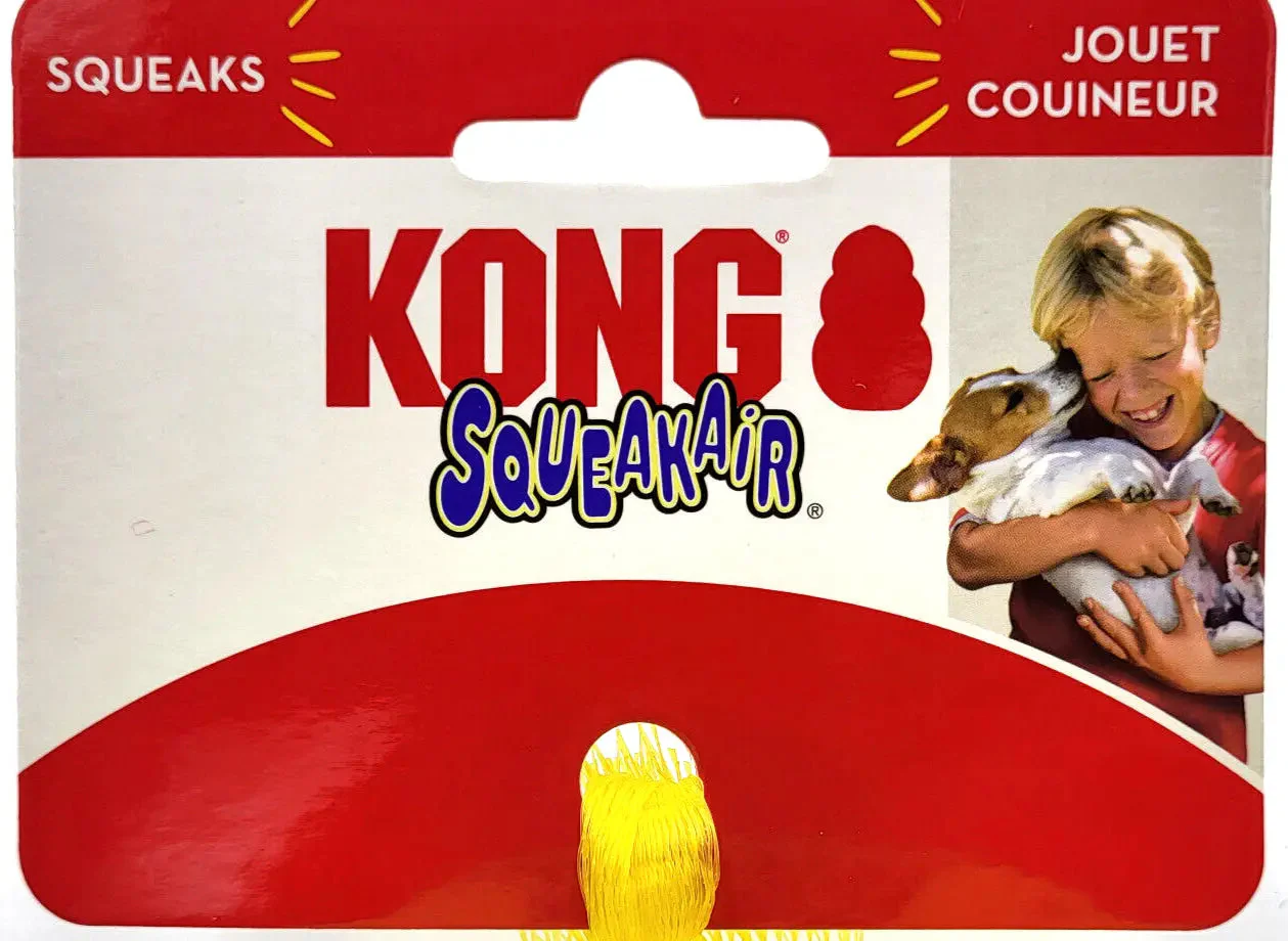 KONG Squeakair Tennis Balls 3Pk Small Airdog Squeaky Dog Fetch Toy 2" - Image 2