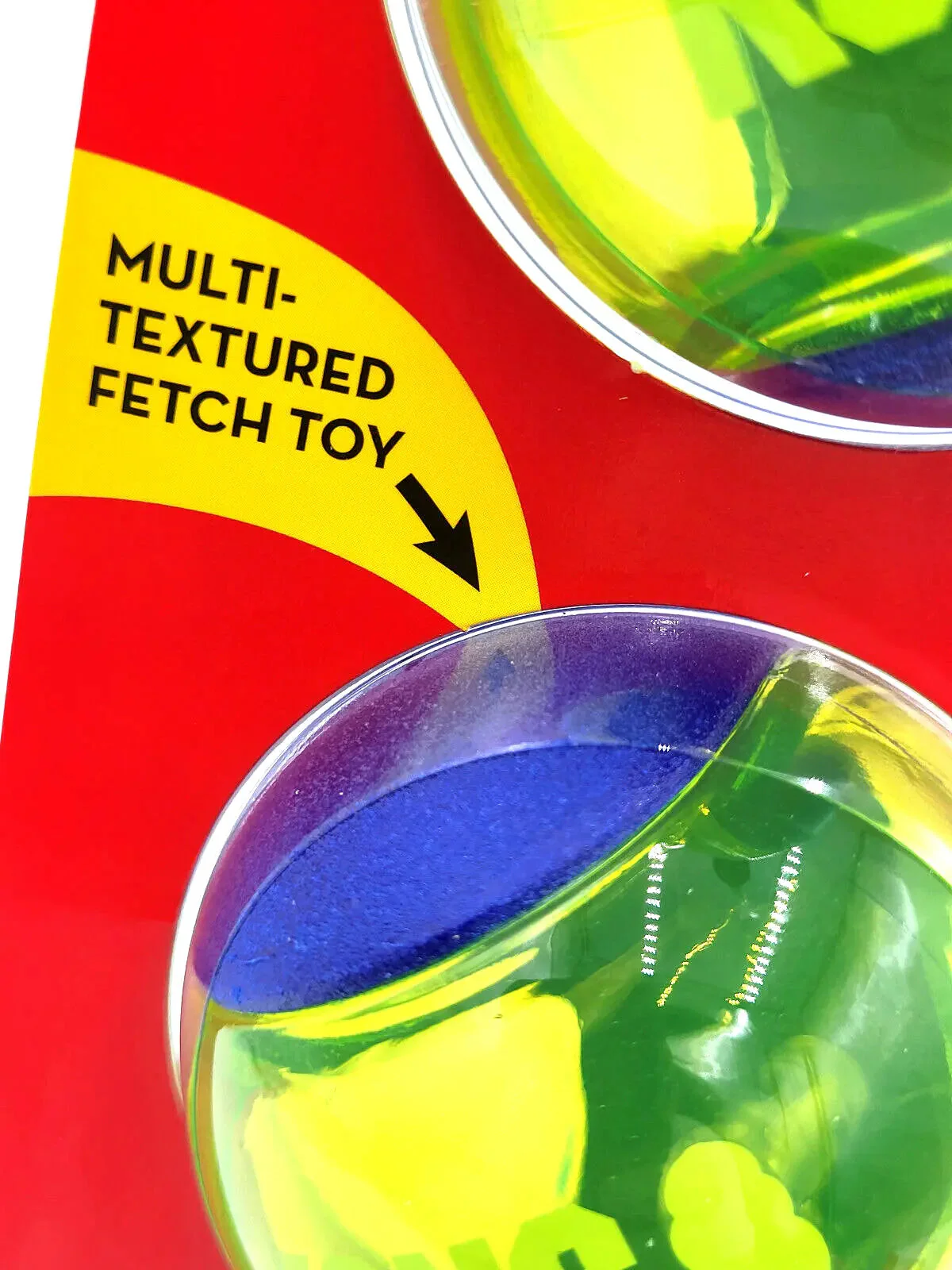 KONG Squeezz Action Ball Medium Blue 3 Pack Squeaky Dog Fetch Toy - Image 5