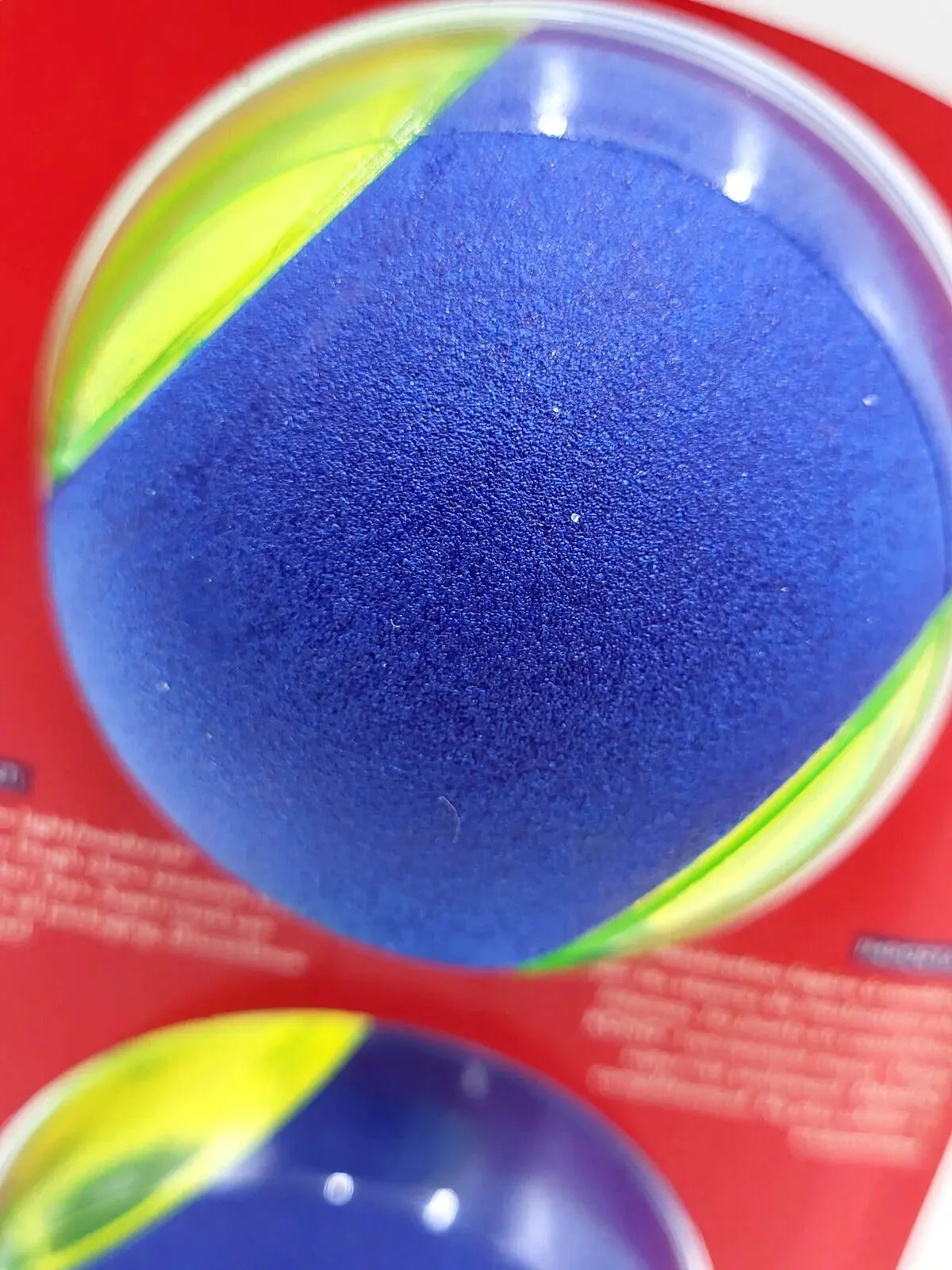 KONG Squeezz Action Ball Medium Blue 3 Pack Squeaky Dog Fetch Toy - Image 6