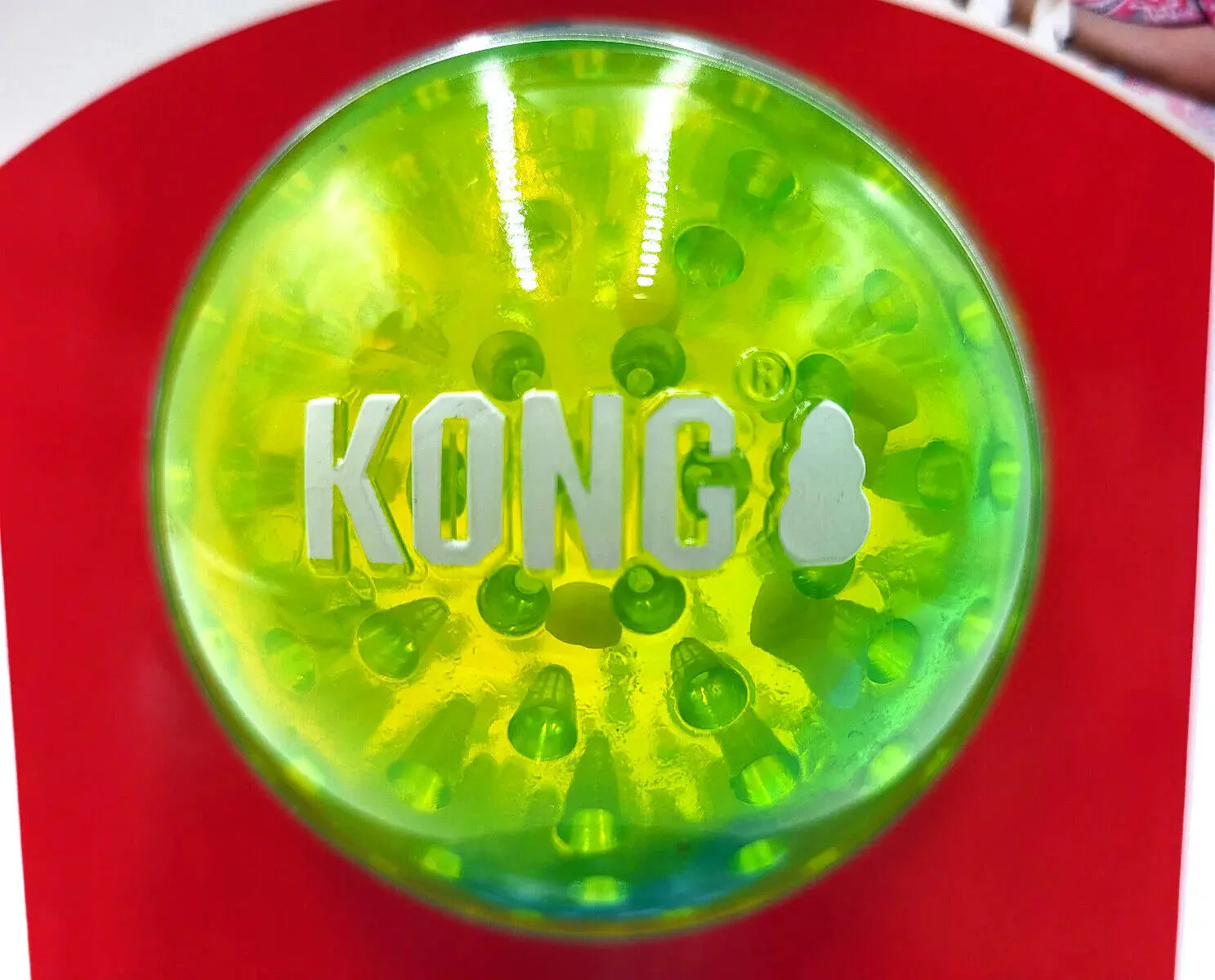 Kong Squeezz Geodz Balls Large 2Pk Squeaky Floating Dog Fetch Toy 3" Colors Vary - Image 7