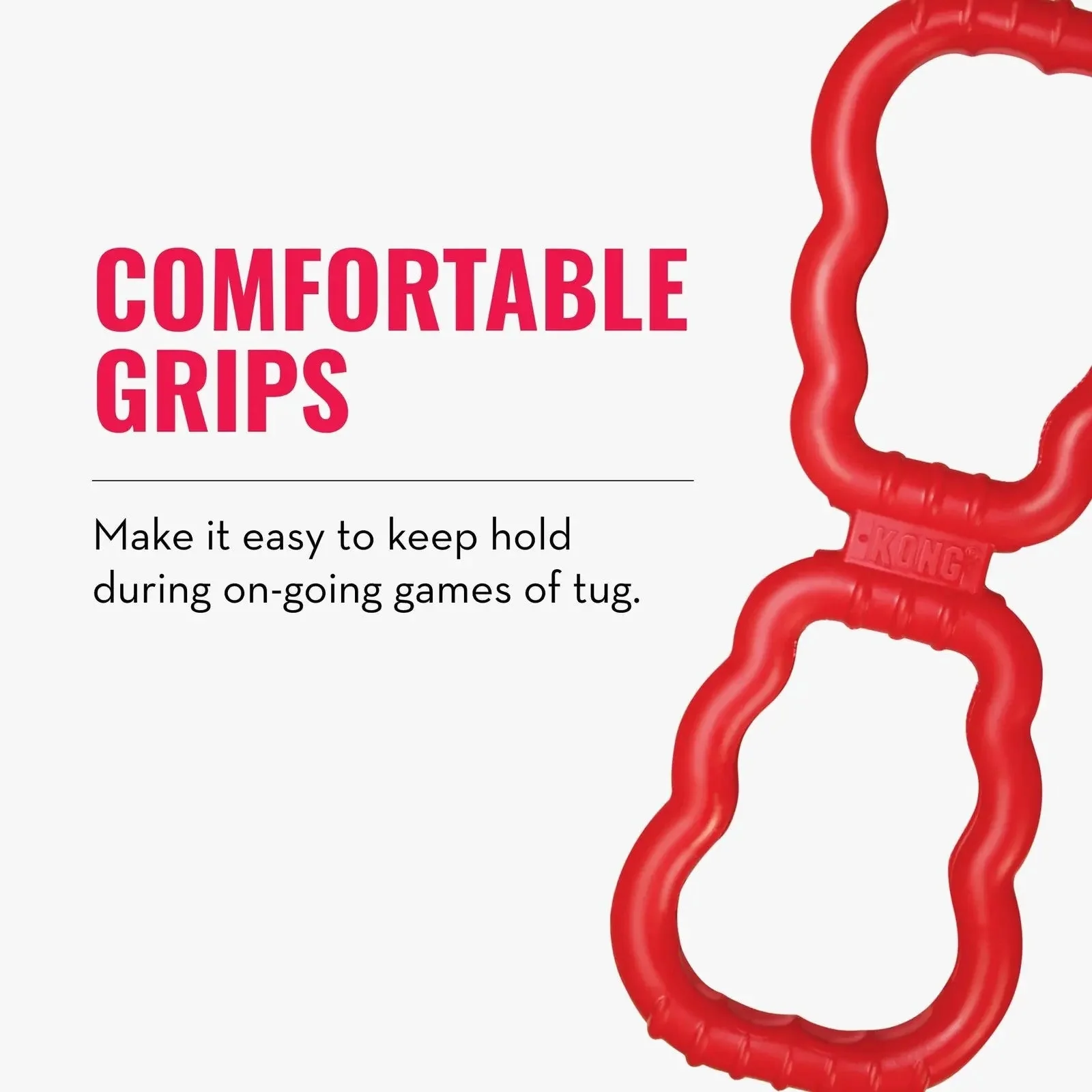 KONG - Tug - Durable Stretchy Rubber, Tug of War Dog Toy - for Medium Dogs - Image 7