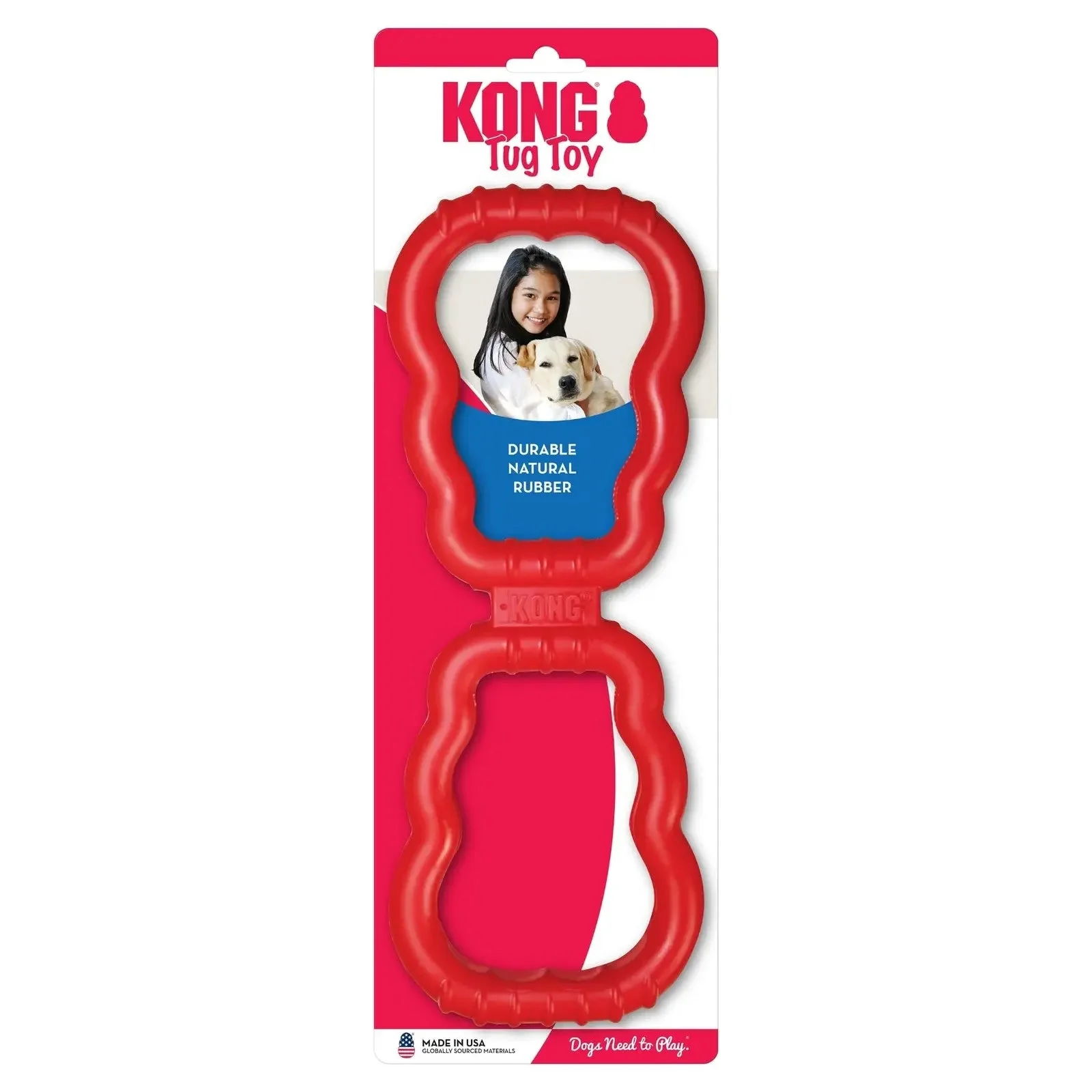 KONG - Tug - Durable Stretchy Rubber, Tug of War Dog Toy - for Medium Dogs - Image 9