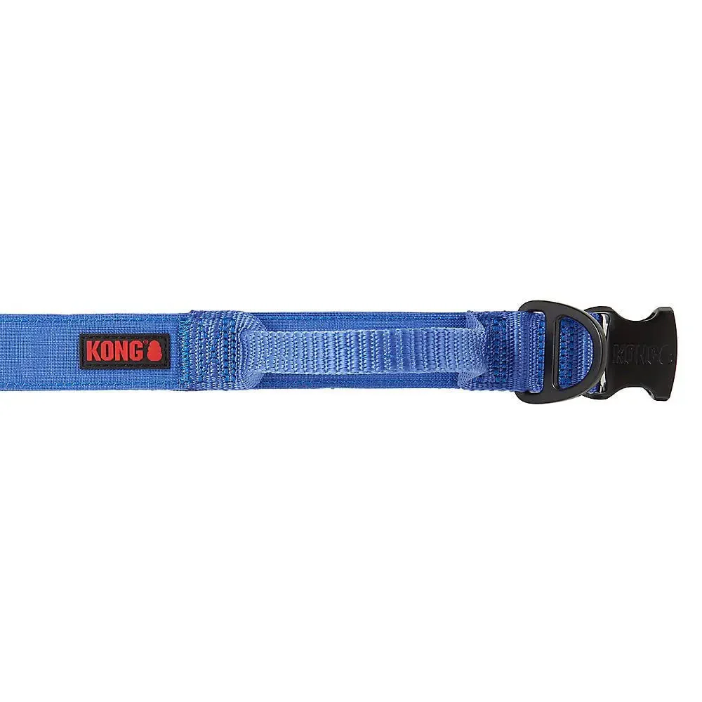 KONG Ultra Durable Padded Comfort Handle Dog Collar XL Blue Adjustable Control - Image 5