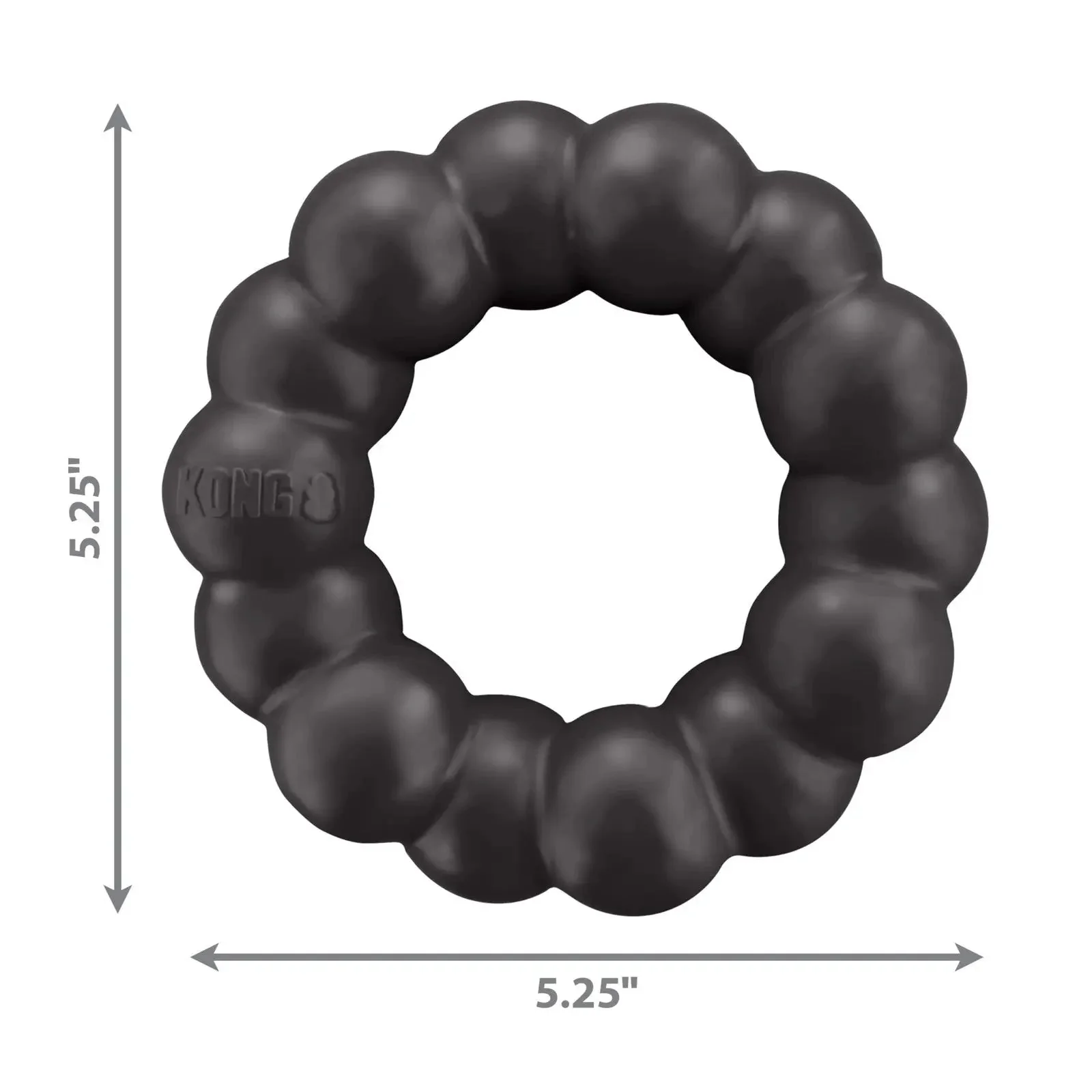 KONG X Large Durable Rubber Dog Ring Chew Toy for Healthy Teeth and Playtime - Image 4
