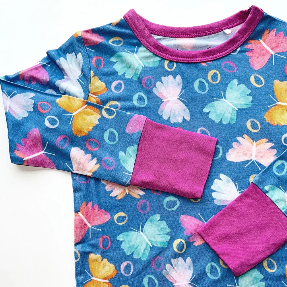 Korrie Butterflies Bamboo 2-Piece Long Sleeve Set - Image 6