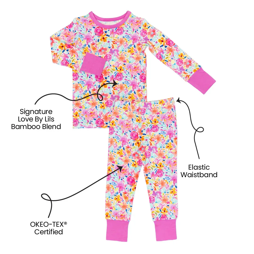 Korrie Floral Bamboo 2-Piece Long Sleeve Set - Image 2