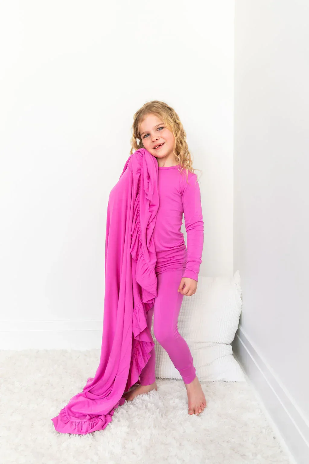 Korrie Pink Bamboo 2-Piece Long Sleeve Set - Image 3
