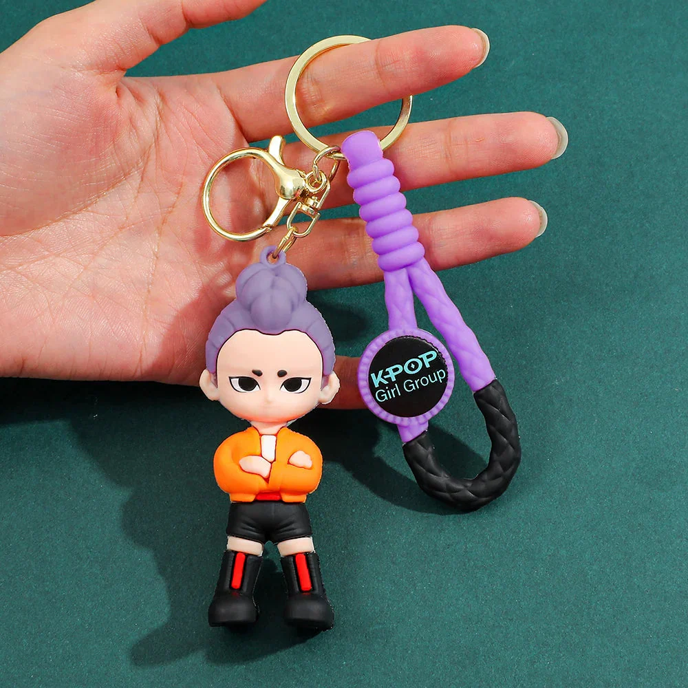 KPOP Demon Hunters Keychain, Tiger Character PVC Figure Keychain, Cute Harajuku Style Key Ring for Kids & Fans Halloween - Image 14