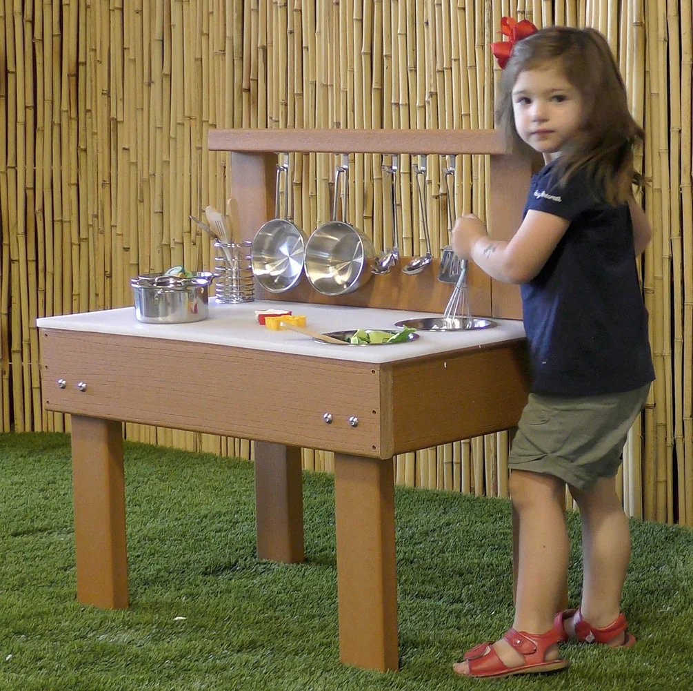 KSO-MT3018 Kids' Station Indoor/Outdoor  Mud Kitchen with Utensils - Image 4