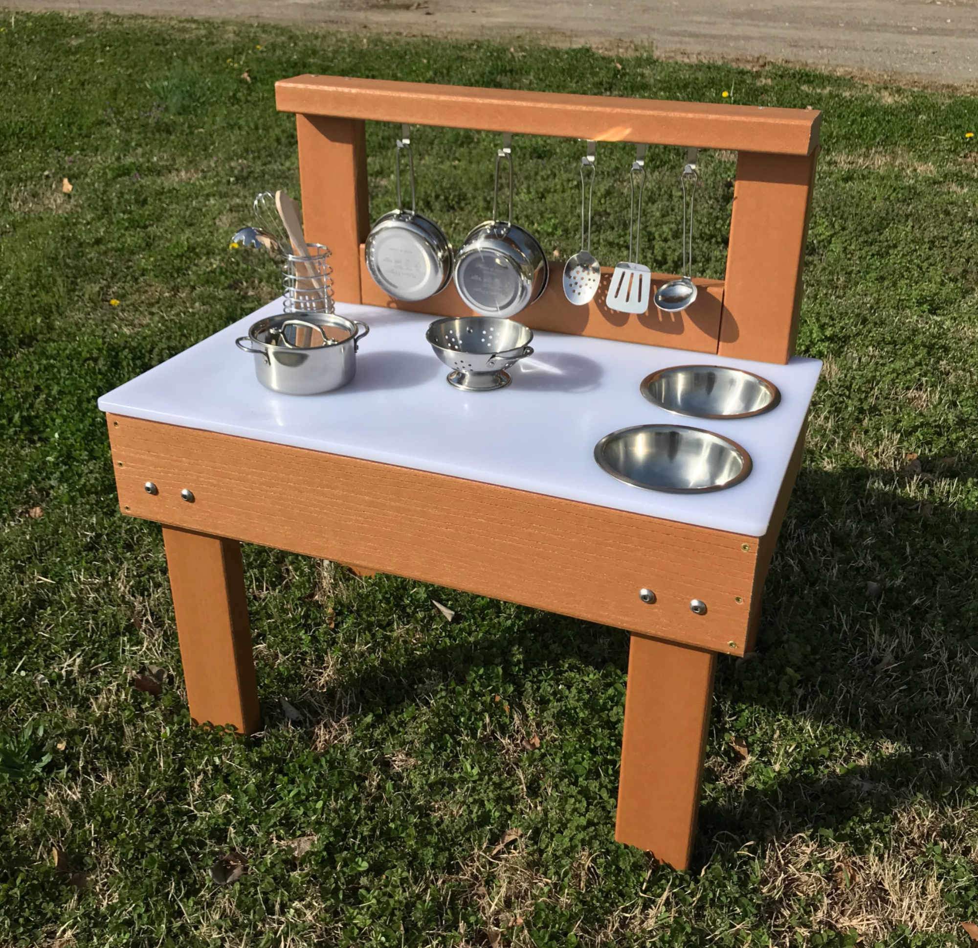 KSO-MT3018 Kids' Station Indoor/Outdoor  Mud Kitchen with Utensils - Image 5