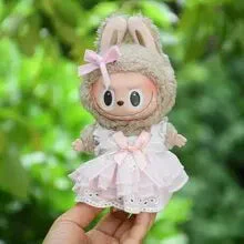 Labubu 17cm Pink Bowknot Gauze Dress, Cute Princess Outfit【Apparel Only] - Image 2