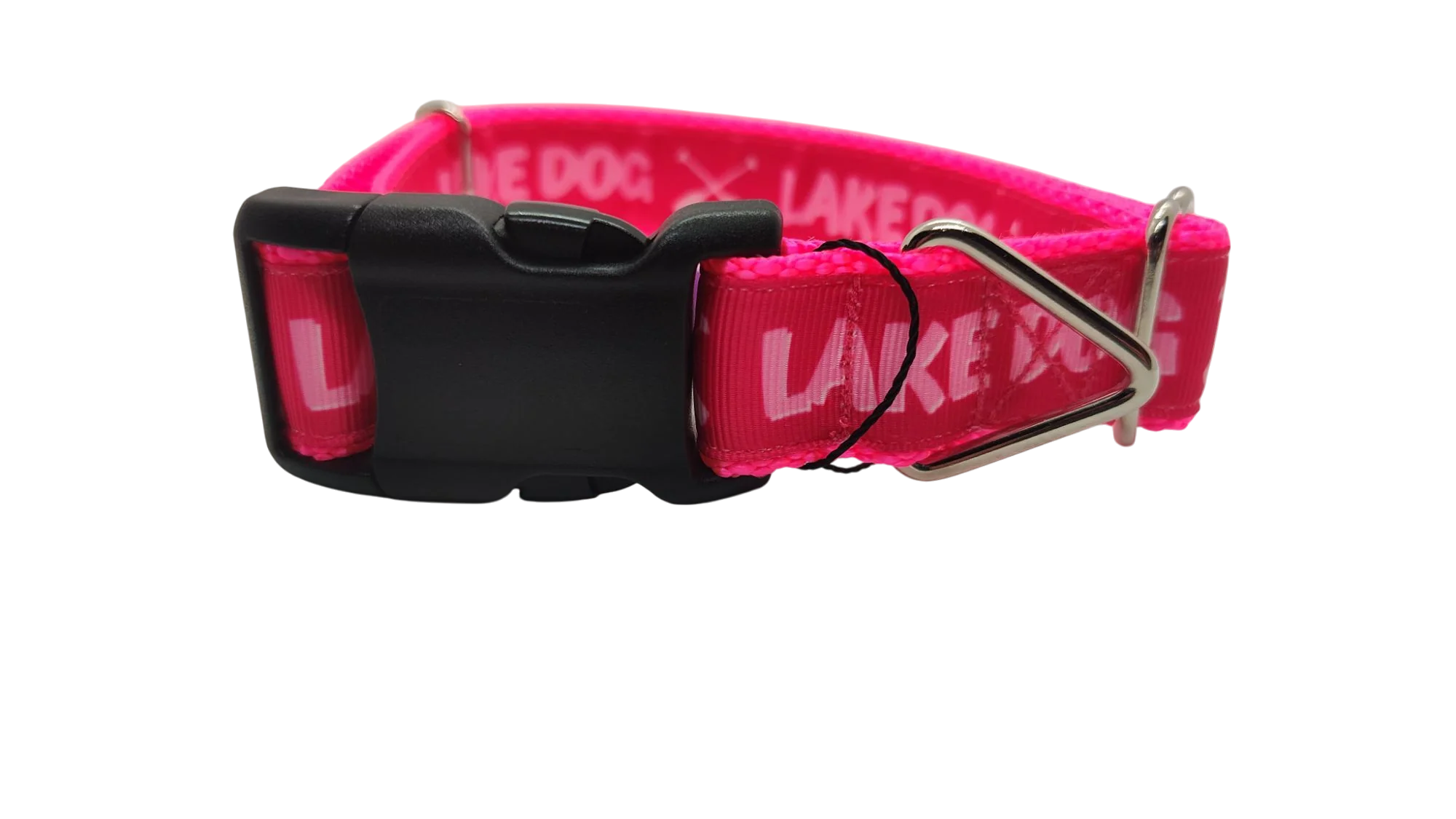 Lake Dog Pink Nylon Dog Collar - Image 2