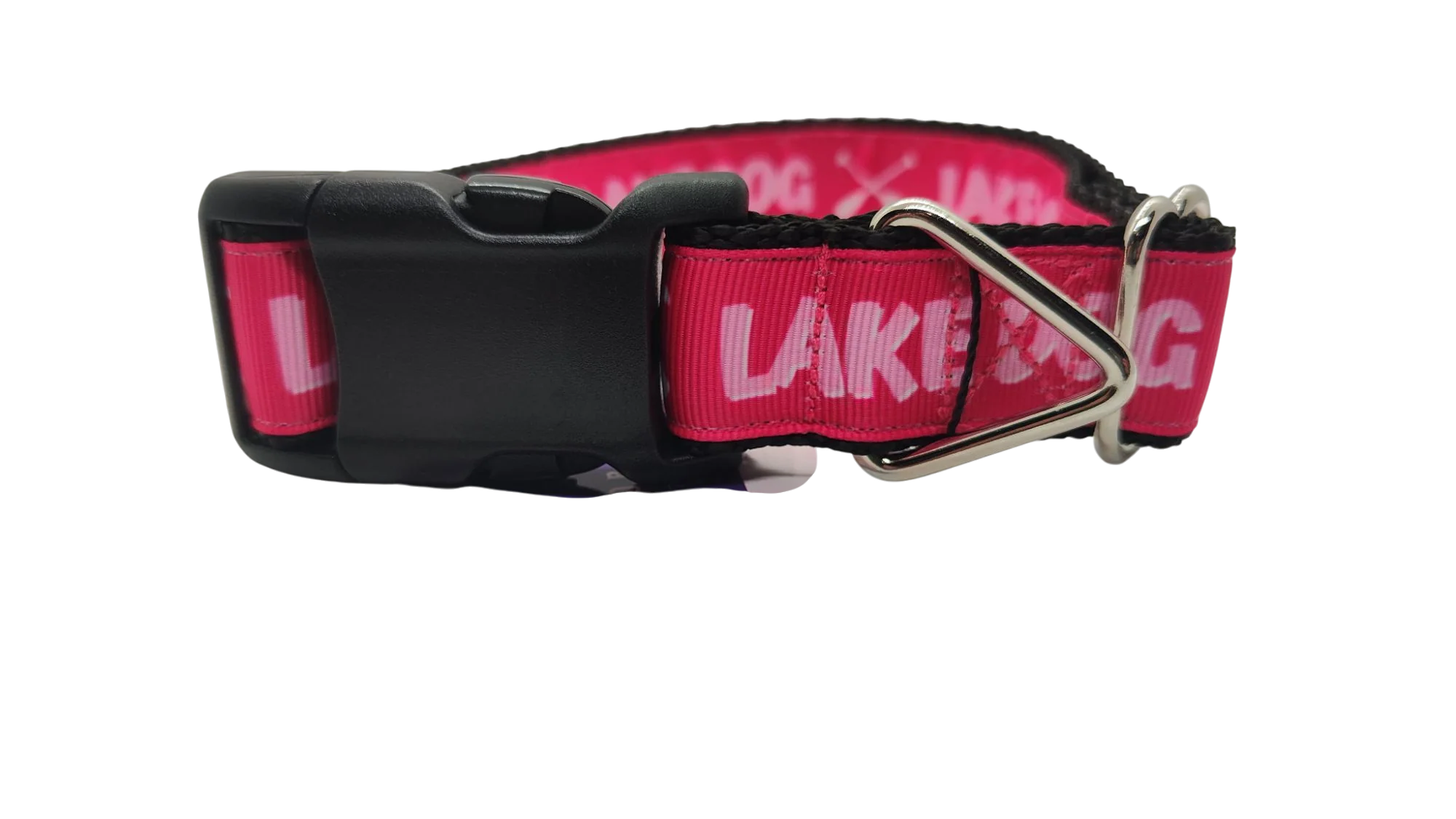 Lake Dog Pink Nylon Dog Collar - Image 3
