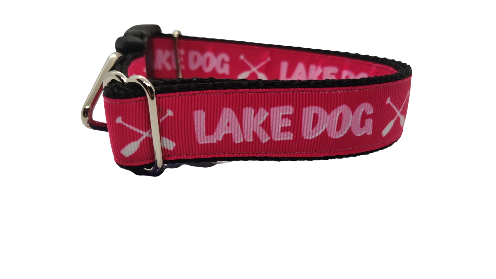 Lake Dog Pink Nylon Dog Collar - Image 4