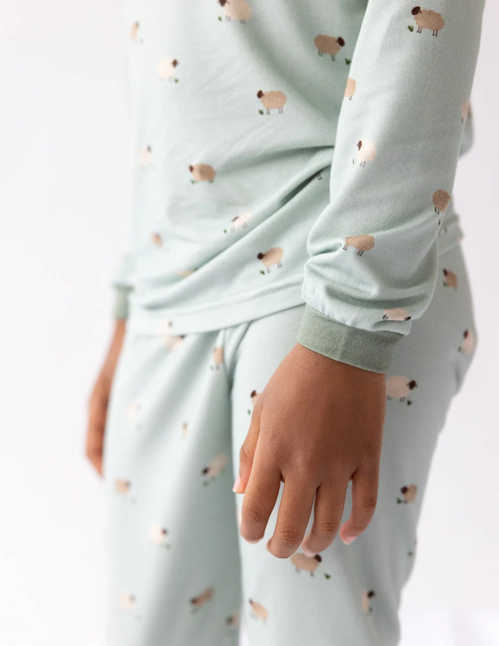 Lamb Bamboo Kids Pajama Set - Image 3