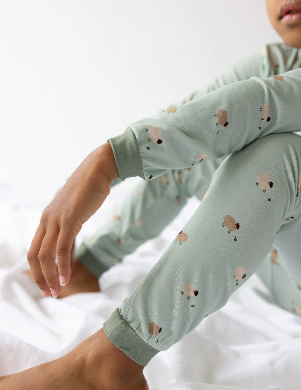 Lamb Bamboo Kids Pajama Set - Image 5