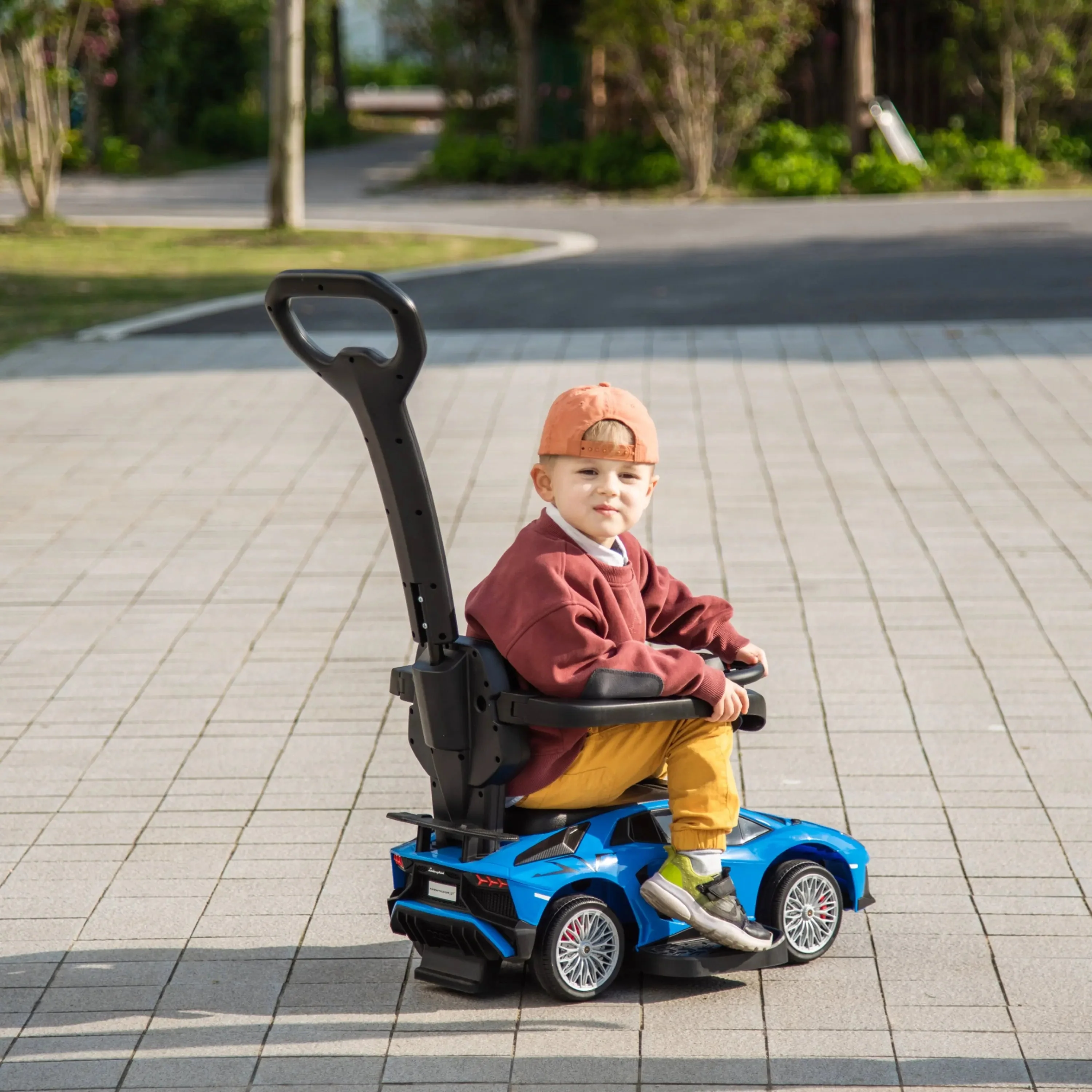 Lamborghini 3-in-1 Kids Push Ride On Toy Car - Image 10
