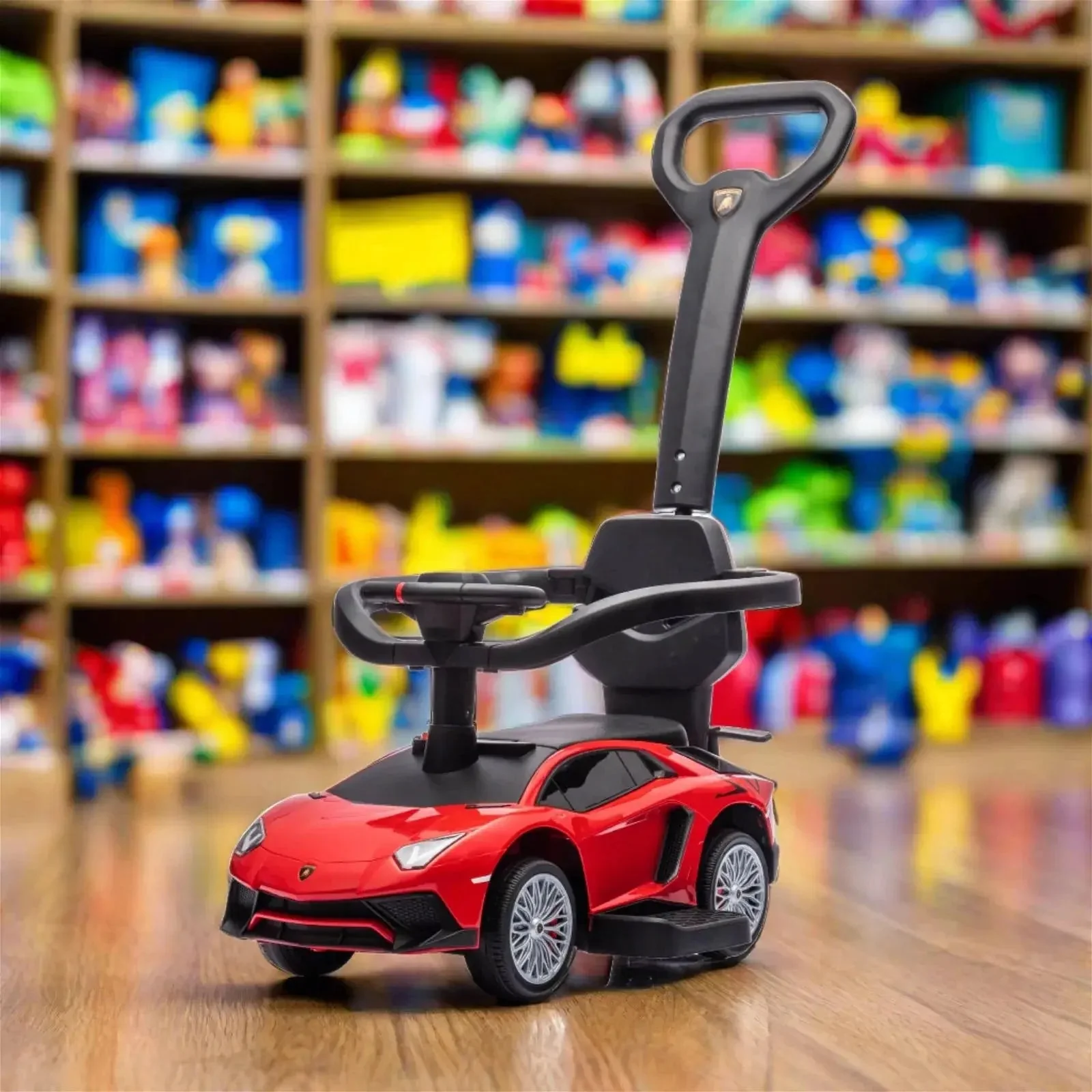 Lamborghini 3-in-1 Kids Push Ride On Toy Car - Image 12