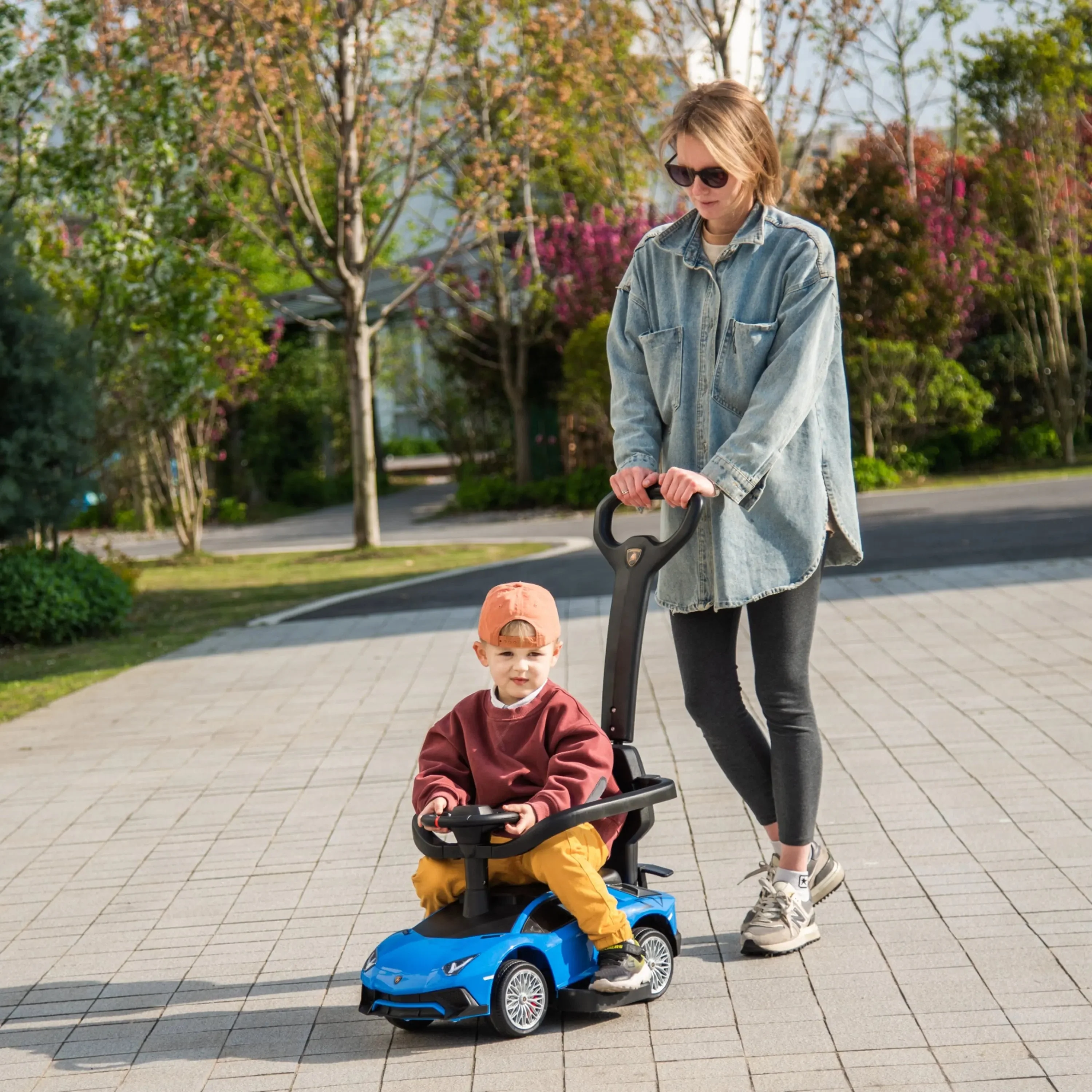 Lamborghini 3-in-1 Kids Push Ride On Toy Car - Image 6
