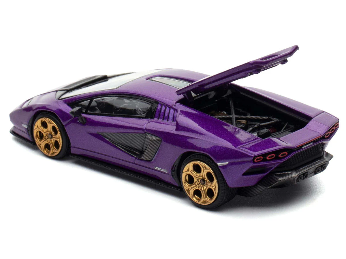 Lamborghini Countach LPI 800-4 Viola Pasifae Purple Metallic "Hong Kong Toycar Salon 2025" 1/64 Diecast Model Car by Pop Race - Image 3