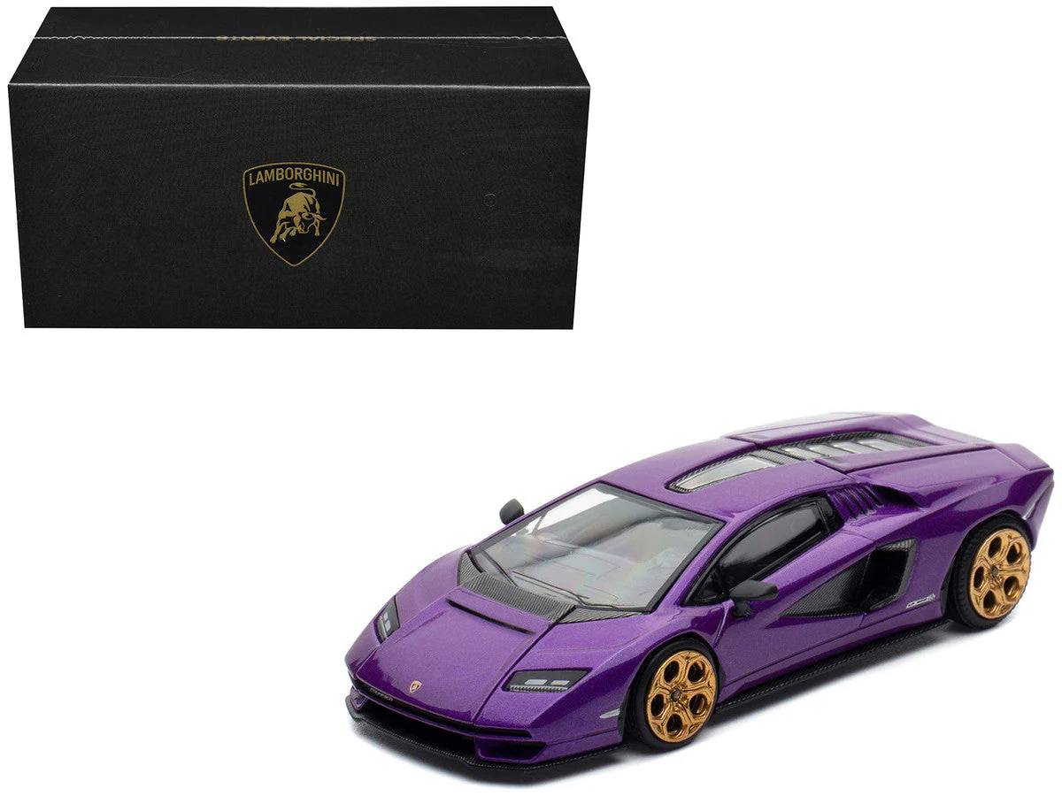 Lamborghini Countach LPI 800-4 Viola Pasifae Purple Metallic "Hong Kong Toycar Salon 2025" 1/64 Diecast Model Car by Pop Race - Image 5