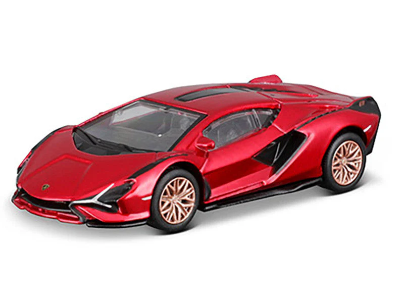 Lamborghini Sian FKP 37 Red Metallic "Speed Icons" Series 1/64 Diecast Model Car by Maisto - Image 2