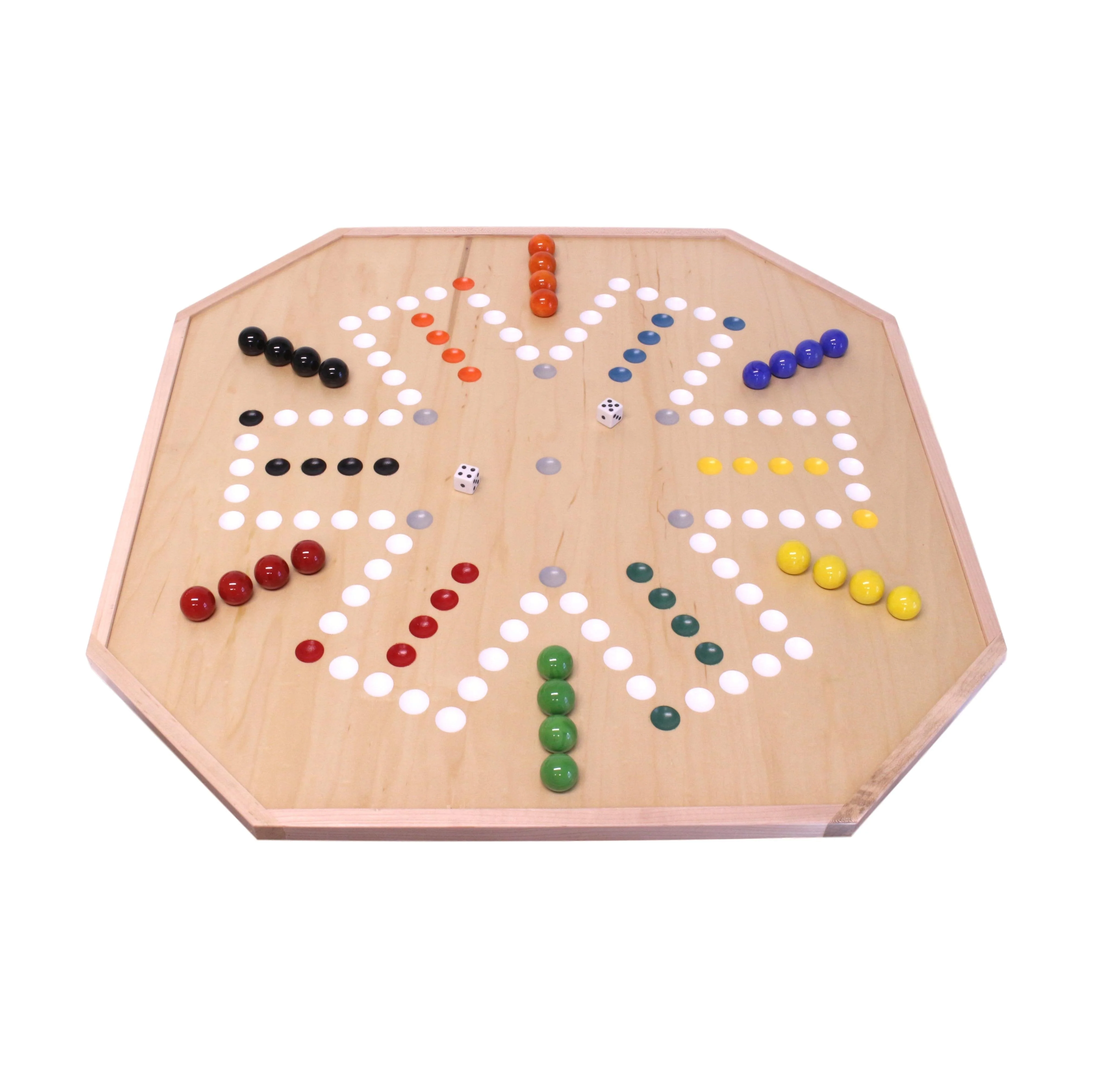 Large 25" Deluxe Wooden Aggravation Marble Game Board, Double-Sided - Image 5