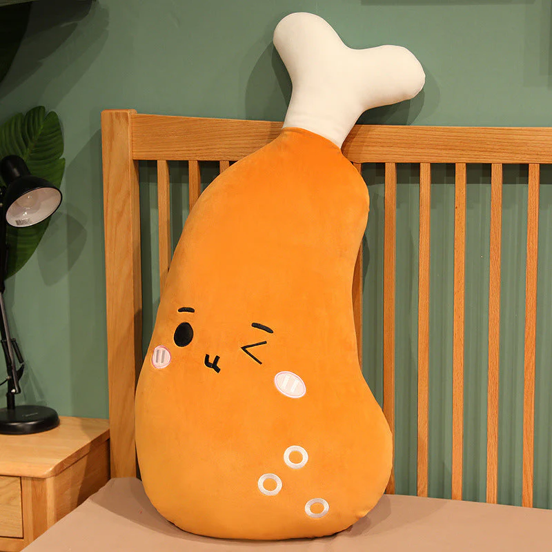 Large Chicken Leg Throw Pillow Plush Toy Home Cushion - Image 5
