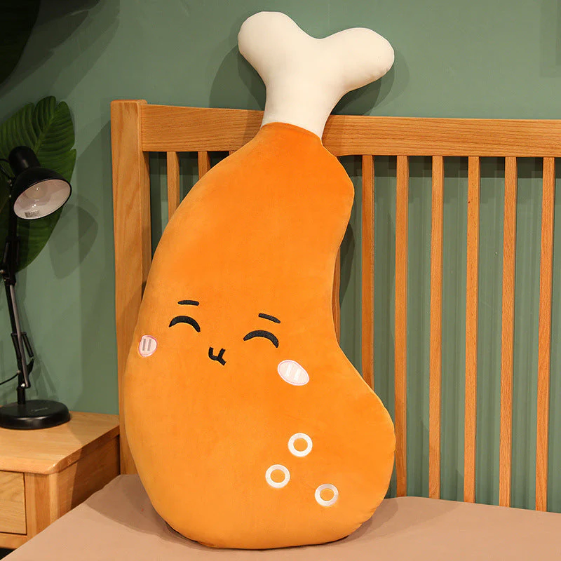 Large Chicken Leg Throw Pillow Plush Toy Home Cushion - Image 6